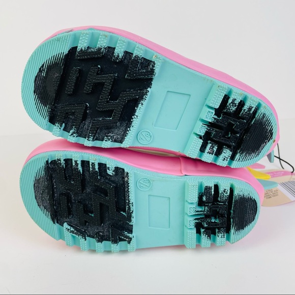 Lily and Dan Children’s Fur Lined Pink Unicorn Rain Boots Toddler’s Size 7/8 - Picture 12 of 12